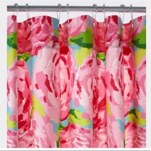 Garnet Hill Lilly Pulitzer shower curtain.